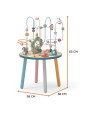 VIGA PolarB Drewniany Stolik Edukacyjny Manipulacyjny Przeplatanka Montessori