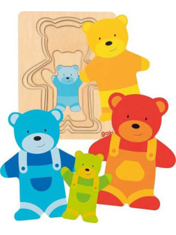 Układanka warstwowa Miś