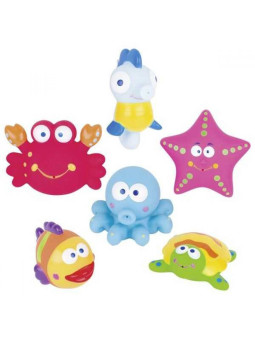 Morskie stworzenia do kąpieli - zestaw 6 sztuk