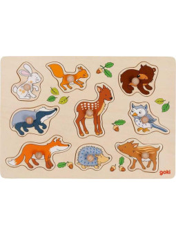 Układanka z uchwytami, Zwierzęta leśne