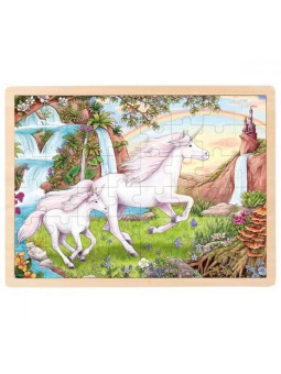 Puzzle jednorożce w krainie baśni 48 elementów