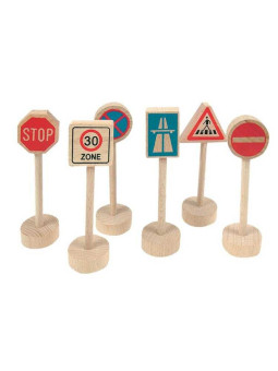 Zestaw znaków drogowych WoodyLand 6 szt.