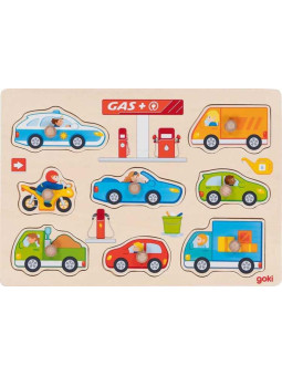 Układanka z uchwytami Stacja Benzynowa