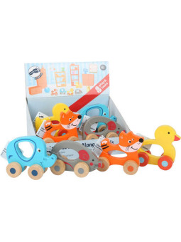 Colourful Push-along Animals Display