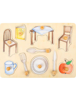 Układanka z uchwytami - codzienne przedmioty