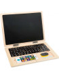 Drewniany laptop z magnetyczną tablicą kredową Drewniany laptop z magnetyczną tablicą kredową
