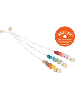 Drewniane, kolorowe spirale - Zestaw 3 sztuk