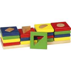 Sorter dla dzieci - dopasuj kolory i kształty , zabawka montessori goki - drewniany sorter edukacyjny, zabawka dla 2 latka
