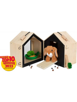 Królicza zagroda z domkiem