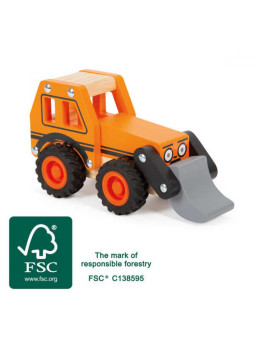 Drewniana Koparka z Ruchomą Łyżką