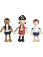 Elastyczne Figurki Piratów - 6 sztuk