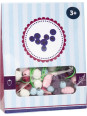 Drewniane Koraliki do Nawlekania zestaw koralików startowy - "Candy" - 24 zestawy