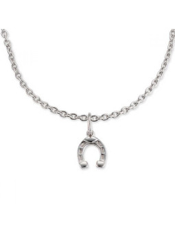 Naszyjnik z zawieszką w kształcie podkowy