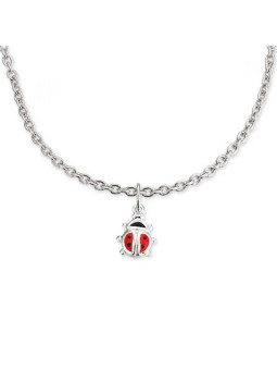 Naszyjnik z zawieszką Biedronka 4-kropkowa