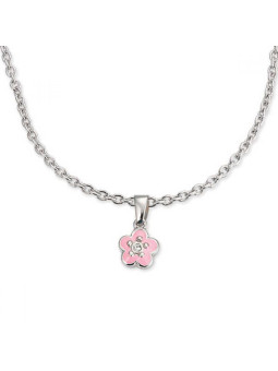 Komplet biżuterii "Flower", różowy