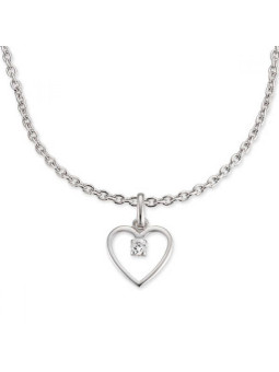 Komplet biżuterii Serce z Cyrkoniami