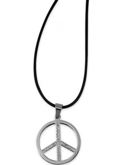 Naszyjnik z wisiorkiem w kształcie znaku pokoju