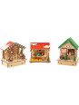 Świąteczny Zestaw - 3 oświetlone chatki Świąteczny Zestaw - 3 oświetlone chatki