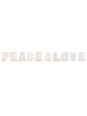 Dekoracyjne litery "PEACE & LOVE"