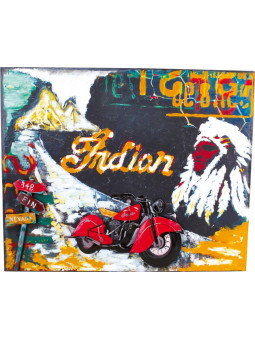 Dekoracja - Metalowy Obraz - Motocykl "Vintage Design"