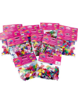 Dekoracja stołu „Wszystkiego najlepszego” - 12 sztuk confetti