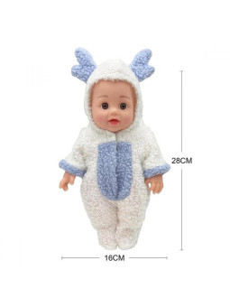 WOOPIE ROYAL Lalka Bobas w Ubranku Reniferek + Akcesoria 28cm