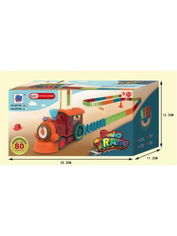 WOOPIE Interaktywna Kolorowa Ciuchcia Domino