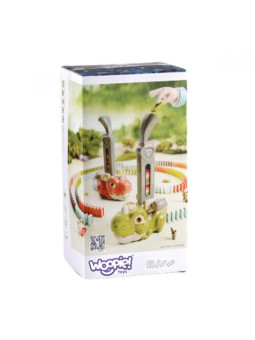 WOOPIE Interaktywna Ciuchcia Dinozaur Domino Pomarańczowy