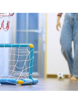 WOOPIE Zestaw Wodny Koszykówka 2w1 Bramka do Piłki Nożnej + Piłki + Pompka