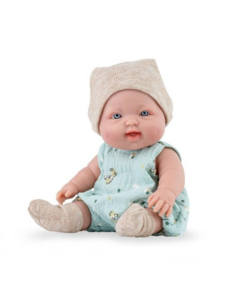 Lalka Cuco Baby Marina & Pau 0332 - Chłopiec, 28 cm, Brzuszek: Winylowy, Kolor oczu: Niebieski