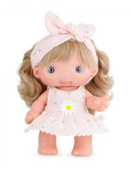 Lalka Piu Marina & Pau 1417 - Dziewczynka, 25 cm, Brzuszek: Winylowy, Kolor oczu: Niebieski, Kolor włosów: Blond