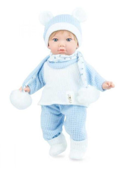 Lalka Teo Soft Marina & Pau 791 - Chłopiec, 45 cm, Brzuszek: Miękki, Kolor oczu: Niebieski, Kolor włosów: Blond