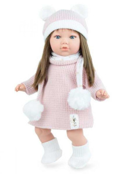 Lalka Alina Soft Marina & Pau 794 - Dziewczynka, 45 cm, Brzuszek: Miękki, Kolor oczu: Niebieski, Kolor włosów: Brązowy