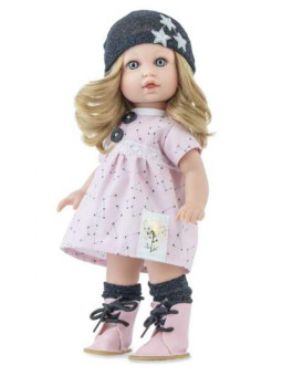 Lalka Petit Soleil Carol Marina & Pau 2505 - Dziewczynka, 30 cm, Brzuszek: Winylowy, Kolor oczu: Niebieski, Kolor włosów: Blon