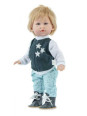 Lalka Petit Soleil Ivan Marina & Pau 2523 - Chłopiec, 30 cm, Brzuszek: Winylowy, Kolor oczu: Niebieski, Kolor włosów: Blond Lalka Petit Soleil Ivan Marina & Pau 2523 - Chłopiec, 30 cm, Brzuszek: Winylowy, Kolor oczu: Niebieski, Kolor włosów: Blond