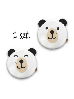 Poduszki białe ekoskóra MIŚ z uszkami 1 szt. 6 cm AKSON