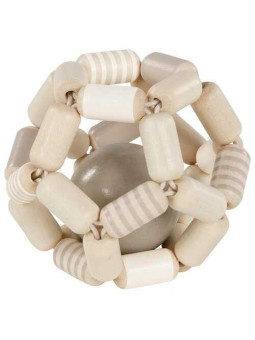 Elastyczna piłeczka sensoryczna, szaro-biała