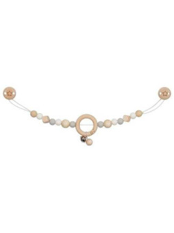 Łańcuszek do wózka dziecięcego szary