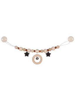 Bursztynowy łańcuszek, zawieszka do wózka z klipsami