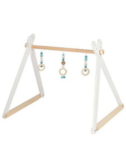 Baby gym, pałąk edukacyjny dla niemowląt z misiem