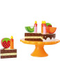 Drewniany tort urodzinowy do krojenia do zabawy dla dzieci small foot design - drewniana zabawka, zabawa w gotowanie dla  3 latk Drewniany tort urodzinowy do krojenia do zabawy dla dzieci small foot design - drewniana zabawka, zabawa w gotowanie dla  3 latk