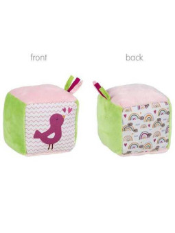 Miękka, szeleszcząca kostka z dzwonkiem - zestaw 4 sztuk