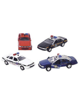 Sonic State Rescue,police car with sounds + lights,die-cast - set of 12