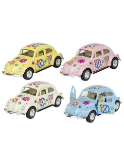 Volkswagen Classical Beetle (1967) with print ,die-cast,1:32 - set of 12