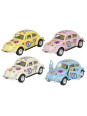 Volkswagen Classical Beetle (1967) with print ,die-cast,1:32 - set of 12