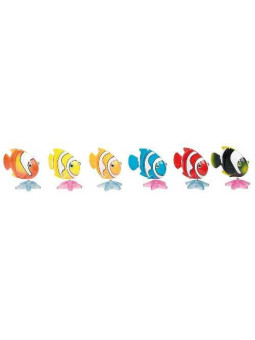 Fishes with wind-up motor - set of 12
