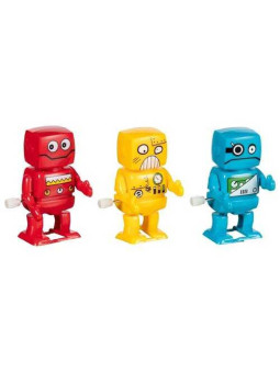Robot with wind-up motor - set of 12