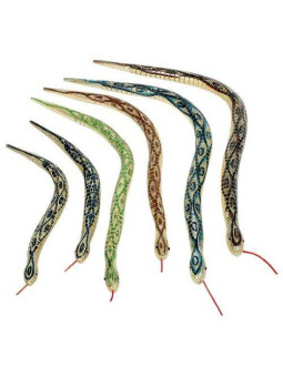 Jointed snake made of wood - set of 12