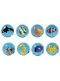 Bouncing ball - 3D fishes - set of 16