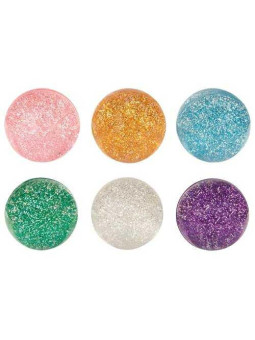 Bouncing ball glitter - set of 12